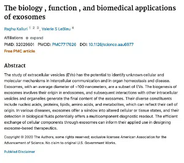 The biology, function, and biomedical applications of exosomes